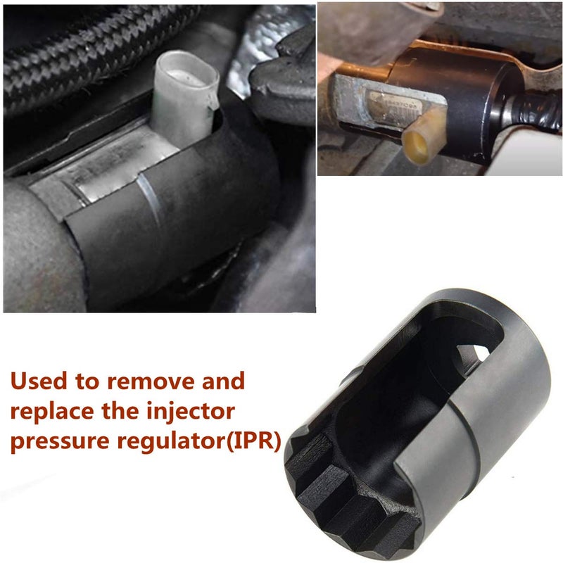 TIKSCIENCE 6.0 IPR Valve with Socket, Injector Pressure Regulator for 2003-2010 Ford 6.0L V8 Powerstroke Diesel Turbocharged Excursion F250 F350 F450 Super Duty E350 E450 - Image 5